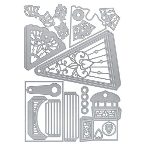 Tonic Studios Die Cutting Fantastic Ferris Wheel Die Set - 5284e