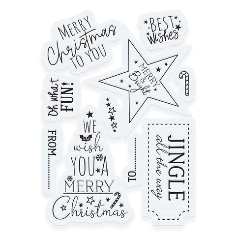 Tonic Studios Die Cutting Festive Tags Die & Stamp Set - 5370e