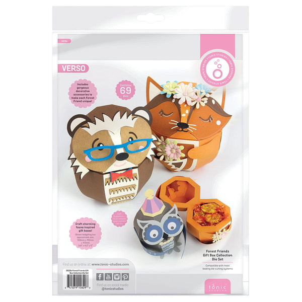 Tonic Studios Die Cutting Forest Friends Gift Box Die Set Collection - 5829e
