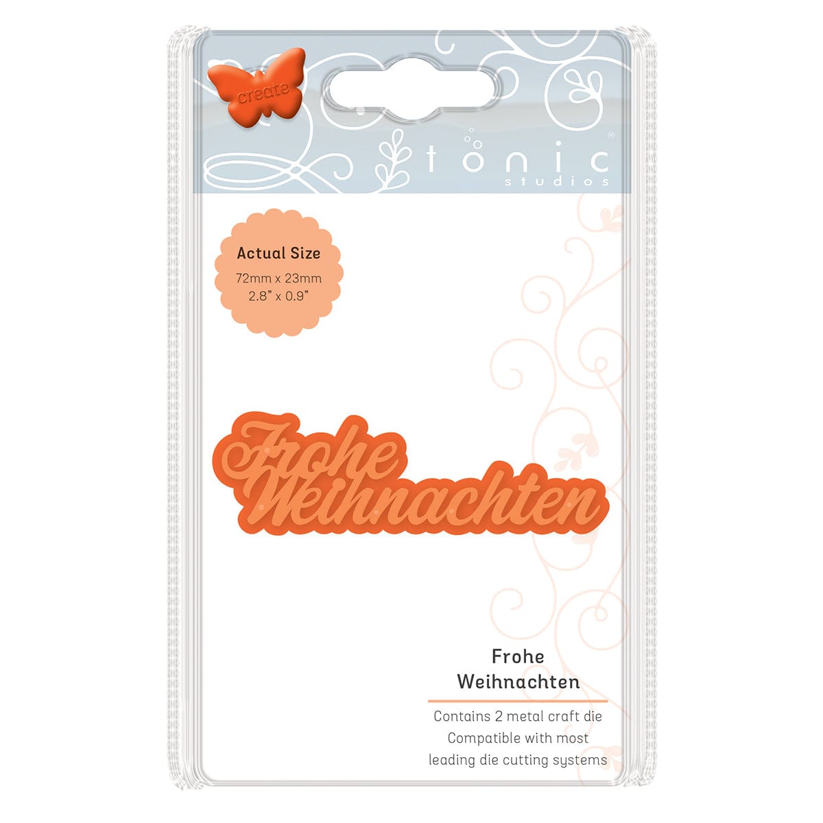 Tonic Studios Die Cutting Frohe Weihnachten - German Sentiments - 2860e