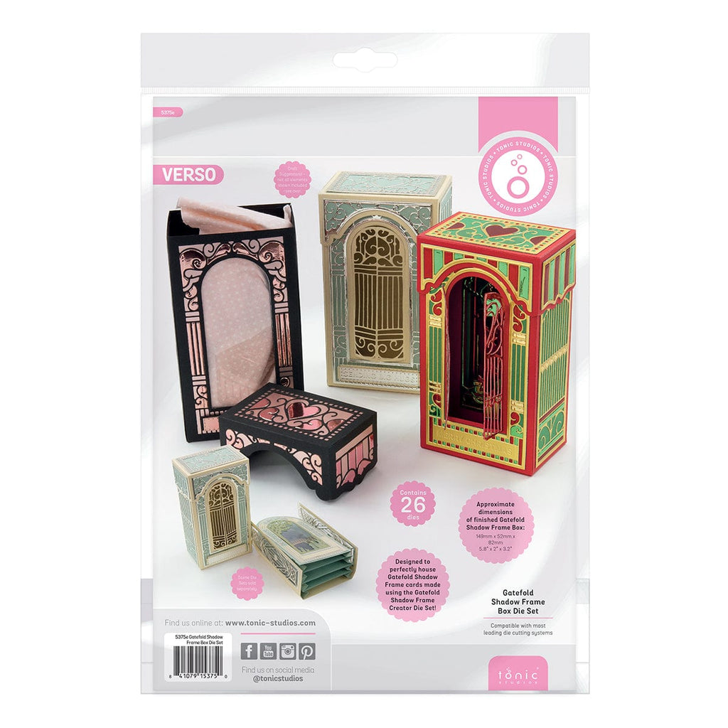Tonic Studios Die Cutting Gatefold Shadow Frame Box Die Set - 5375e
