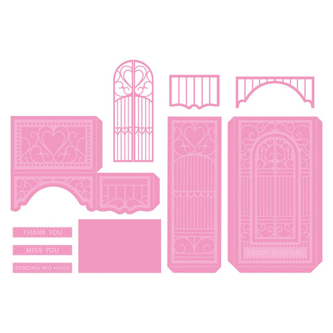 Tonic Studios Die Cutting Gatefold Shadow Frame Box Die Set - 5375e