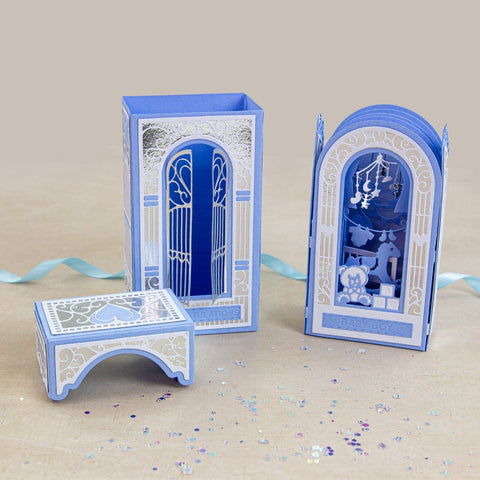 Tonic Studios Die Cutting Gatefold Shadow Frame Box Die Set - 5375e