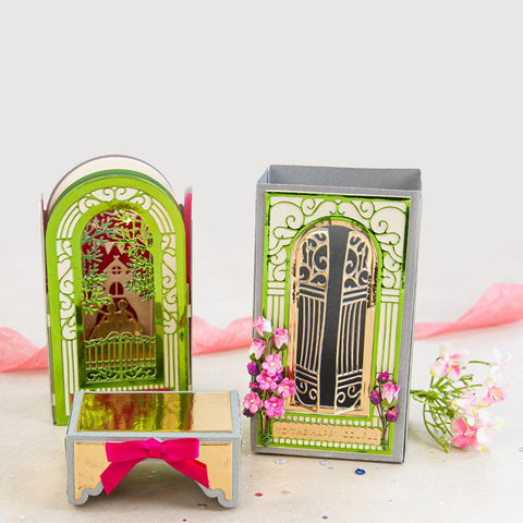 Tonic Studios Die Cutting Gatefold Shadow Frame Box Die Set - 5375e