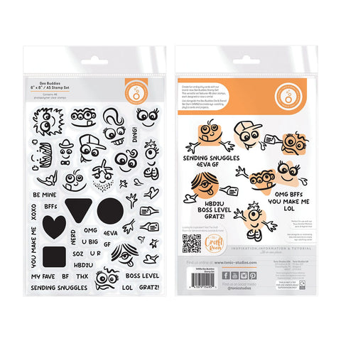 Tonic Studios Die Cutting Geo Buddies - Die, Stamp & Stencil Collection - DB145