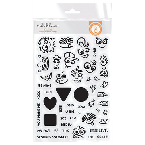 Tonic Studios Die Cutting Geo Buddies - Die, Stamp & Stencil Collection - DB145