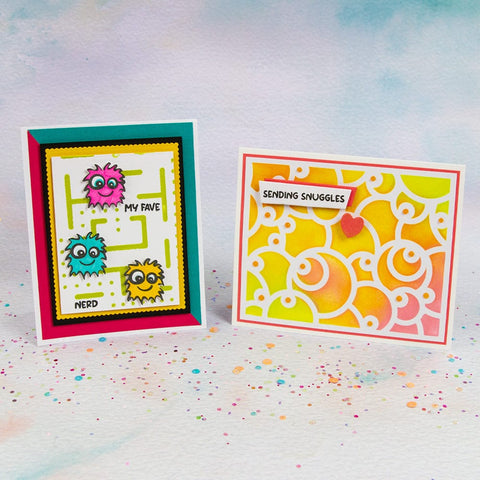 Tonic Studios Die Cutting Geo Buddies - Die, Stamp & Stencil Collection - DB145