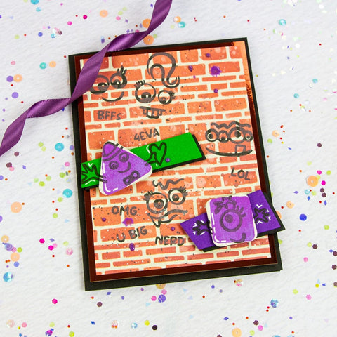 Tonic Studios Die Cutting Geo Buddies - Die, Stamp & Stencil Collection - DB145