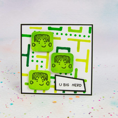Tonic Studios Die Cutting Geo Buddies - Die, Stamp & Stencil Collection - DB145