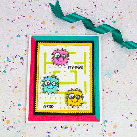 Tonic Studios Die Cutting Geo Buddies - Die, Stamp & Stencil Collection - DB145