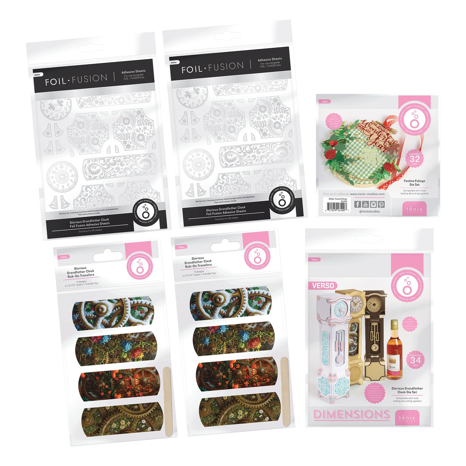 Tonic Studios Die Cutting Glorious Grandfather Clock Collection