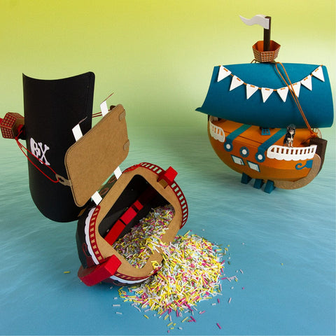 Tonic Studios Die Cutting Grandiose Galleon Gift Box Die Set - 6068e