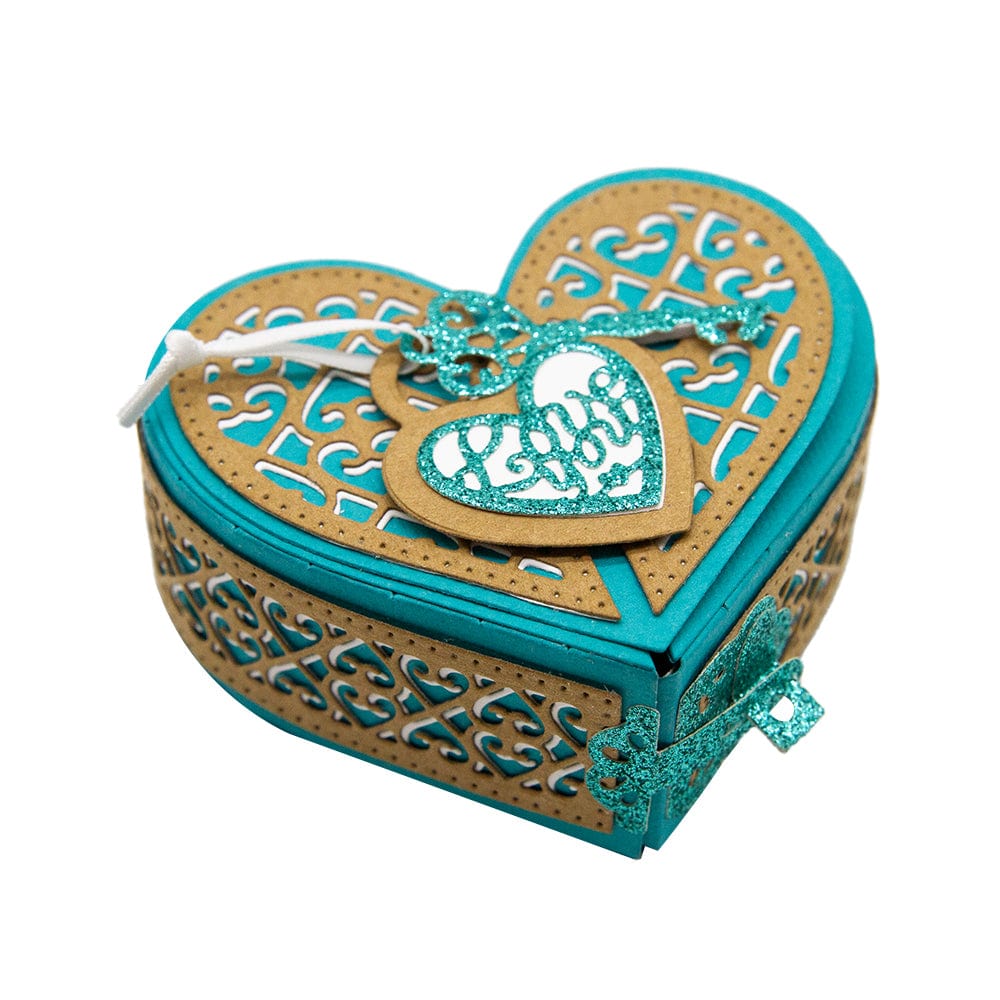 Tonic Studios Die Cutting Heart & Hexagon Split Box Die Set - 5220e