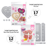 Load image into Gallery viewer, Tonic Studios Die Cutting Heart Layering Lace Gift Box &amp; Panels Collection - DB118