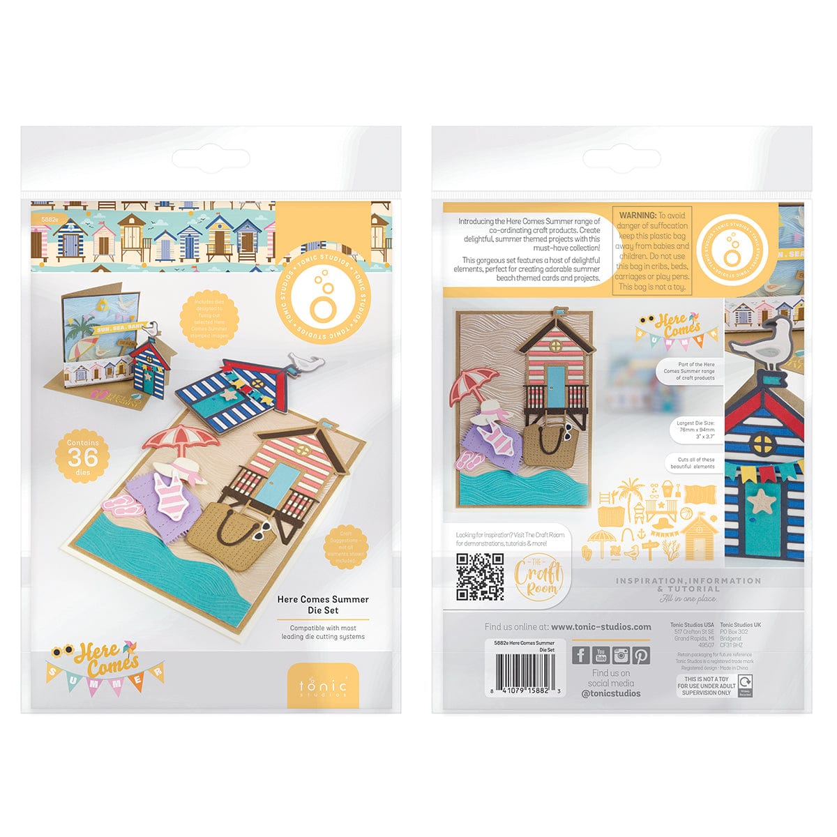 Tonic Studios Die Cutting Here Comes Summer Die Set - 5882e