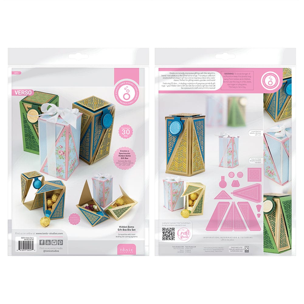 Tonic Studios Die Cutting Hidden Gems Gift Box Die Set - 5257e