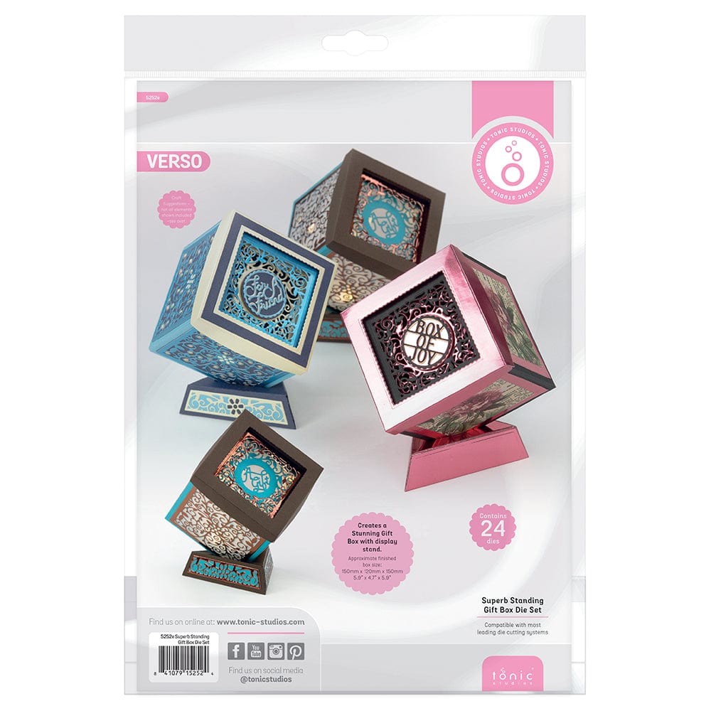 Tonic Studios Die Cutting Hidden Gems/Surperb Standing Die Set Bundle - DB24