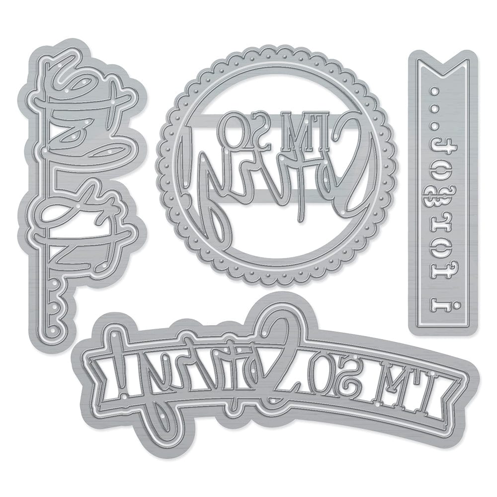 Tonic Studios Die Cutting I'm sorry... Sentiment Die Set - 3262E