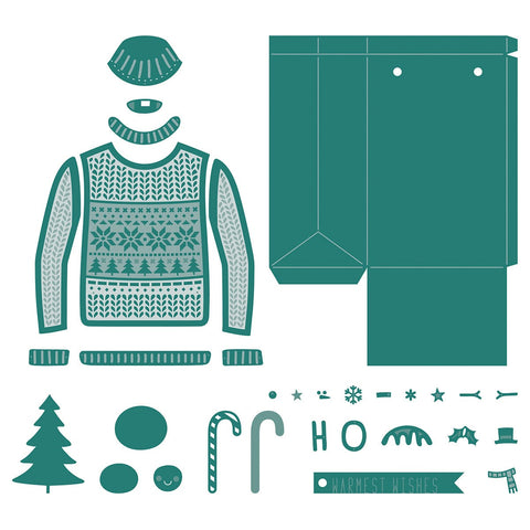 Tonic Studios Die Cutting Jolly Jingles Gift Bag Die Set - 5913e