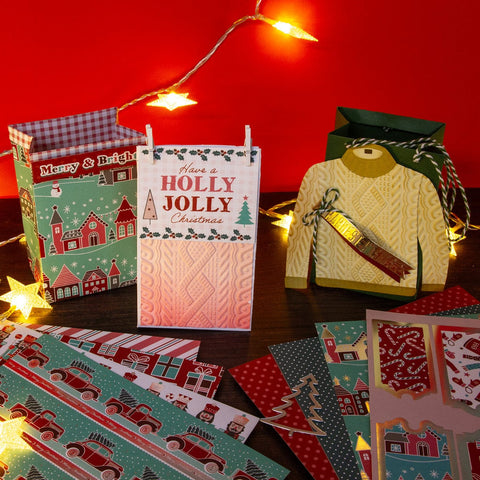 Tonic Studios Die Cutting Jolly Jingles Gift Bag Die Set - 5913e
