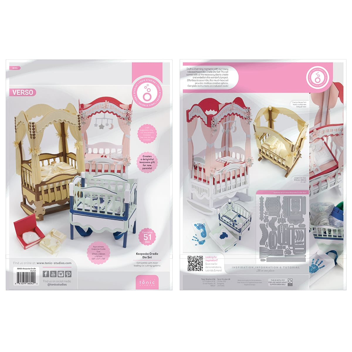 Tonic Studios Die Cutting Keepsake Cradle - Showcase Die Set - SHOW64