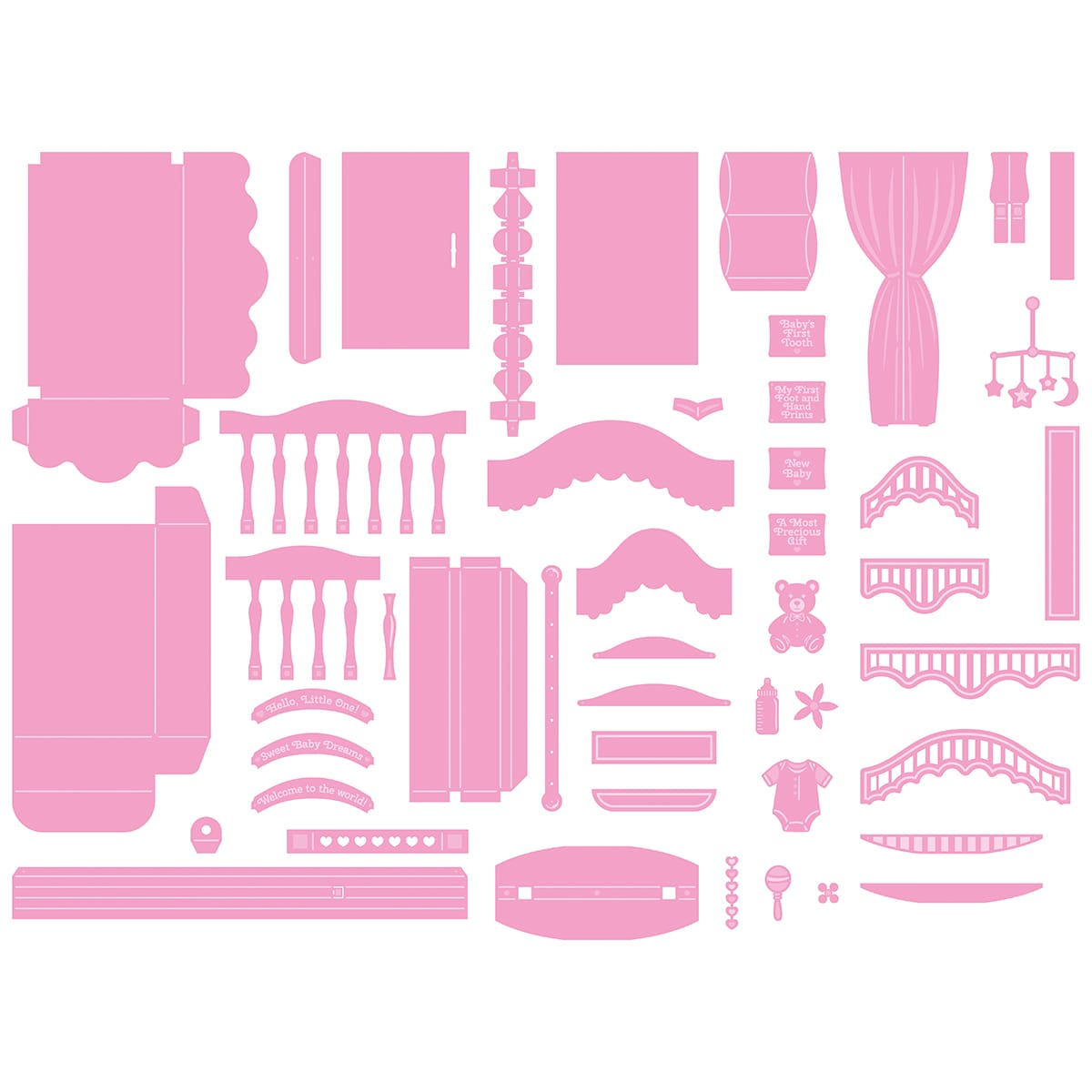 Tonic Studios Die Cutting Keepsake Cradle - Showcase Die Set - SHOW64