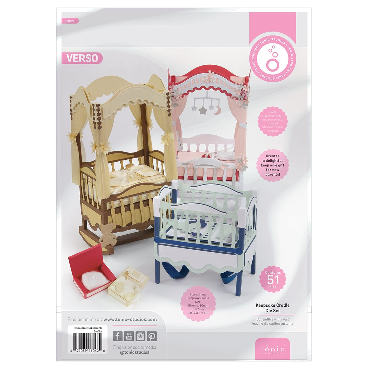 Tonic Studios Die Cutting Keepsake Cradle - Showcase Die Set - SHOW64