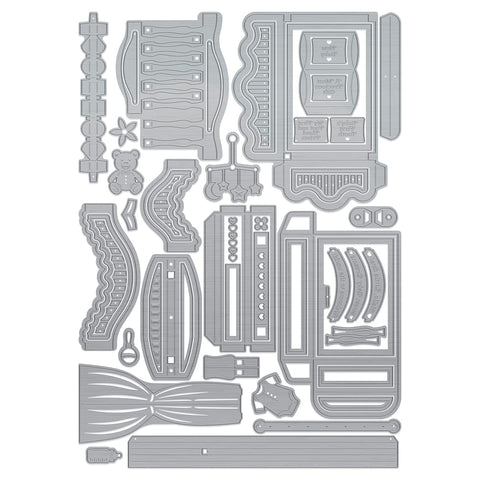 Tonic Studios Die Cutting Keepsake Cradle - Showcase Die Set - SHOW64