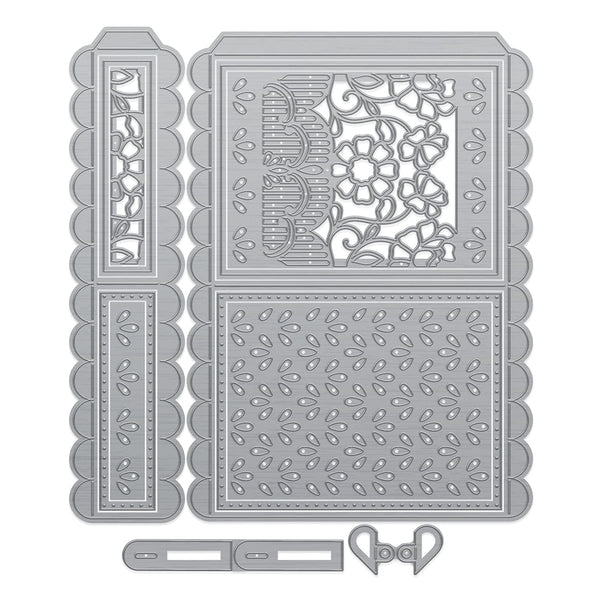 Tonic Studios Die Cutting Large Layering Lace Box Side Panels Die Set - 5488e