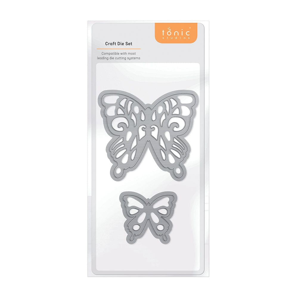 Tonic Studios Die Cutting Layered Butterflies - Peacock Die Set - 4751E