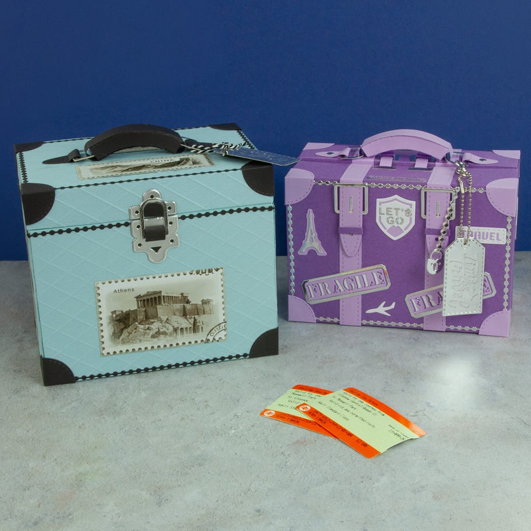 Tonic Studios Die Cutting Legacy Luggage Die Set & Adventure Awaits Patterned Pad - Showcase PLUS
