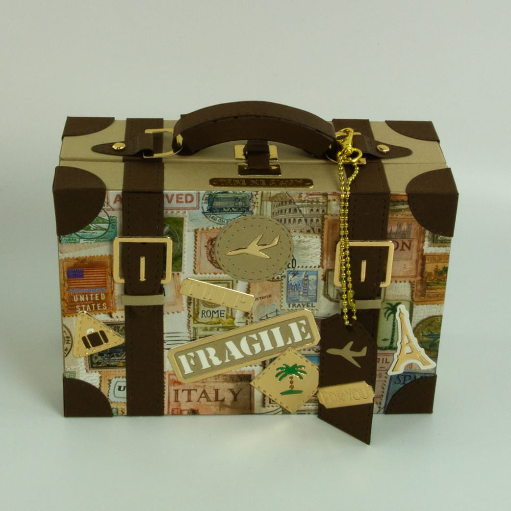 Tonic Studios Die Cutting Legacy Luggage Die Set & Adventure Awaits Patterned Pad - Showcase PLUS