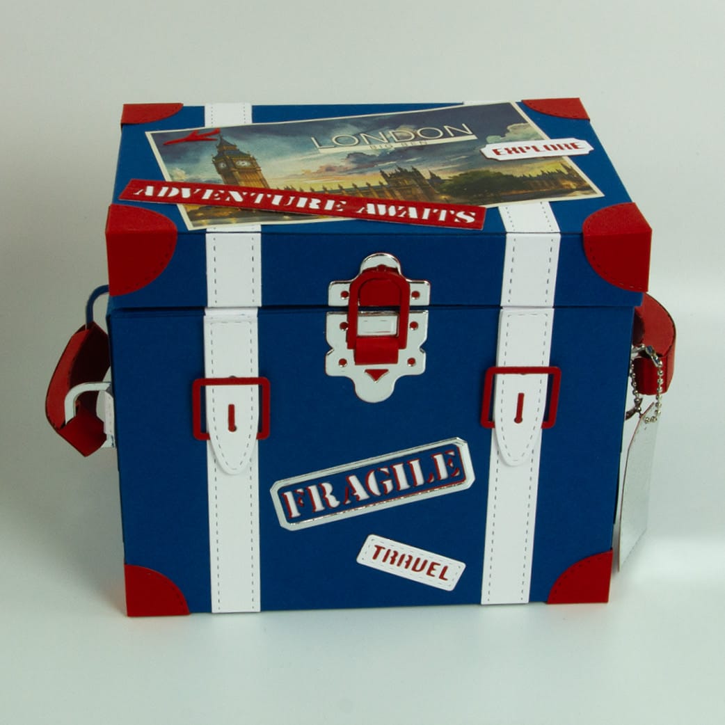 Tonic Studios Die Cutting Legacy Luggage Die Set & Adventure Awaits Patterned Pad - Showcase PLUS