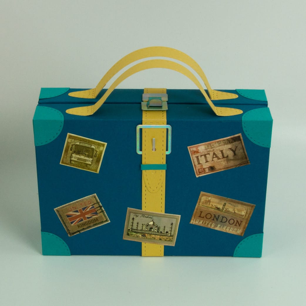 Tonic Studios Die Cutting Legacy Luggage Die Set & Adventure Awaits Patterned Pad - Showcase PLUS