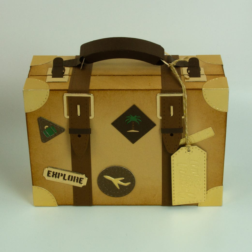 Tonic Studios Die Cutting Legacy Luggage Die Set & Adventure Awaits Patterned Pad - Showcase PLUS