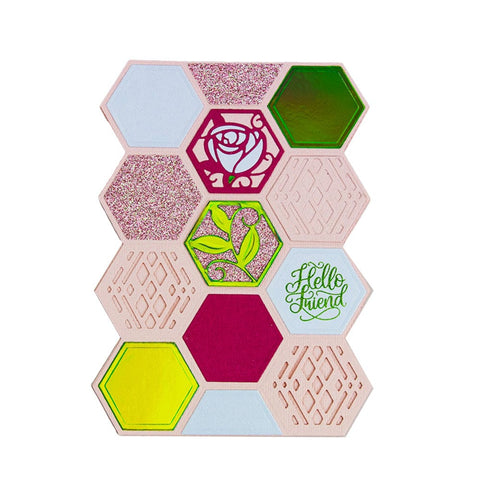 Tonic Studios Die Cutting Marvellous Mosaic Hexagons - Create & Make Die Set - CREATE08