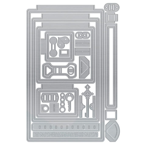 Tonic Studios Die Cutting My Memory Book - A Trove of Locks Die Set