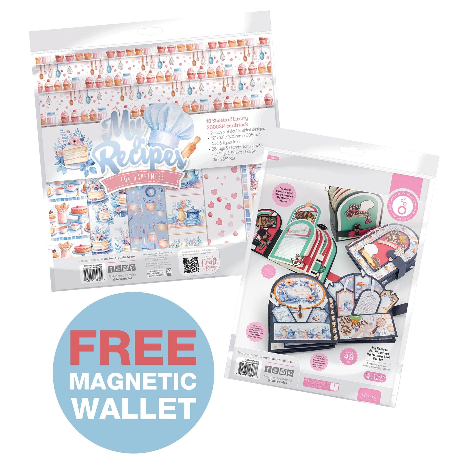 Tonic Studios Die Cutting My Memory Book - My Recipes For Happiness Collection