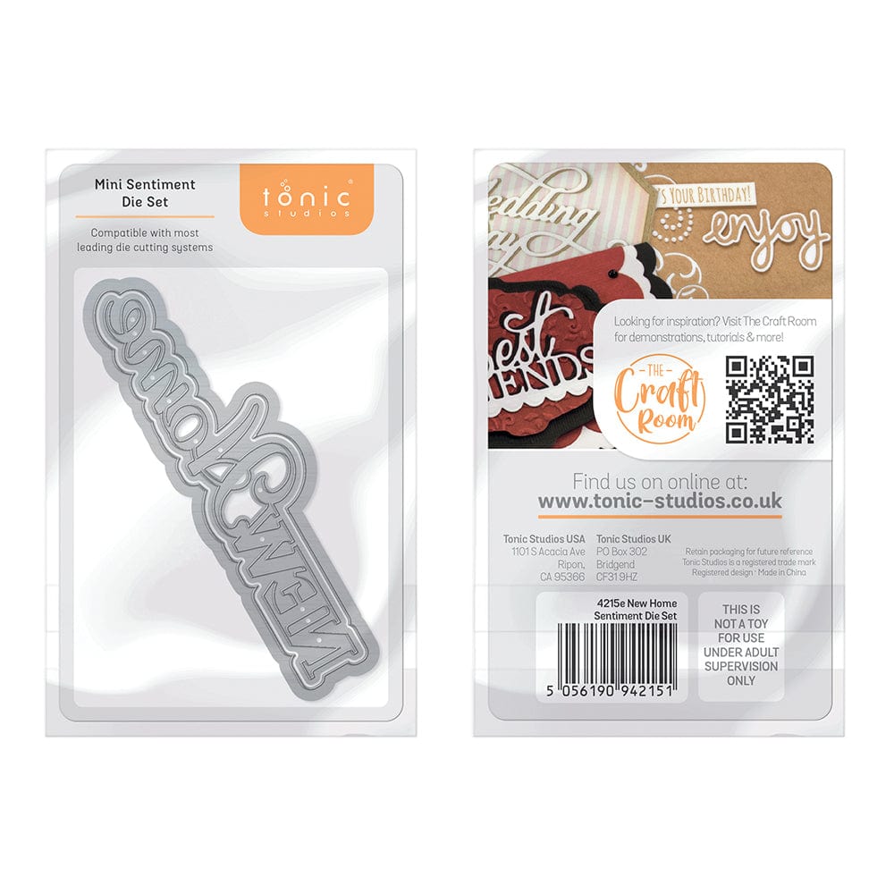 Tonic Studios Die Cutting New Home Sentiments Die Set - 4215E