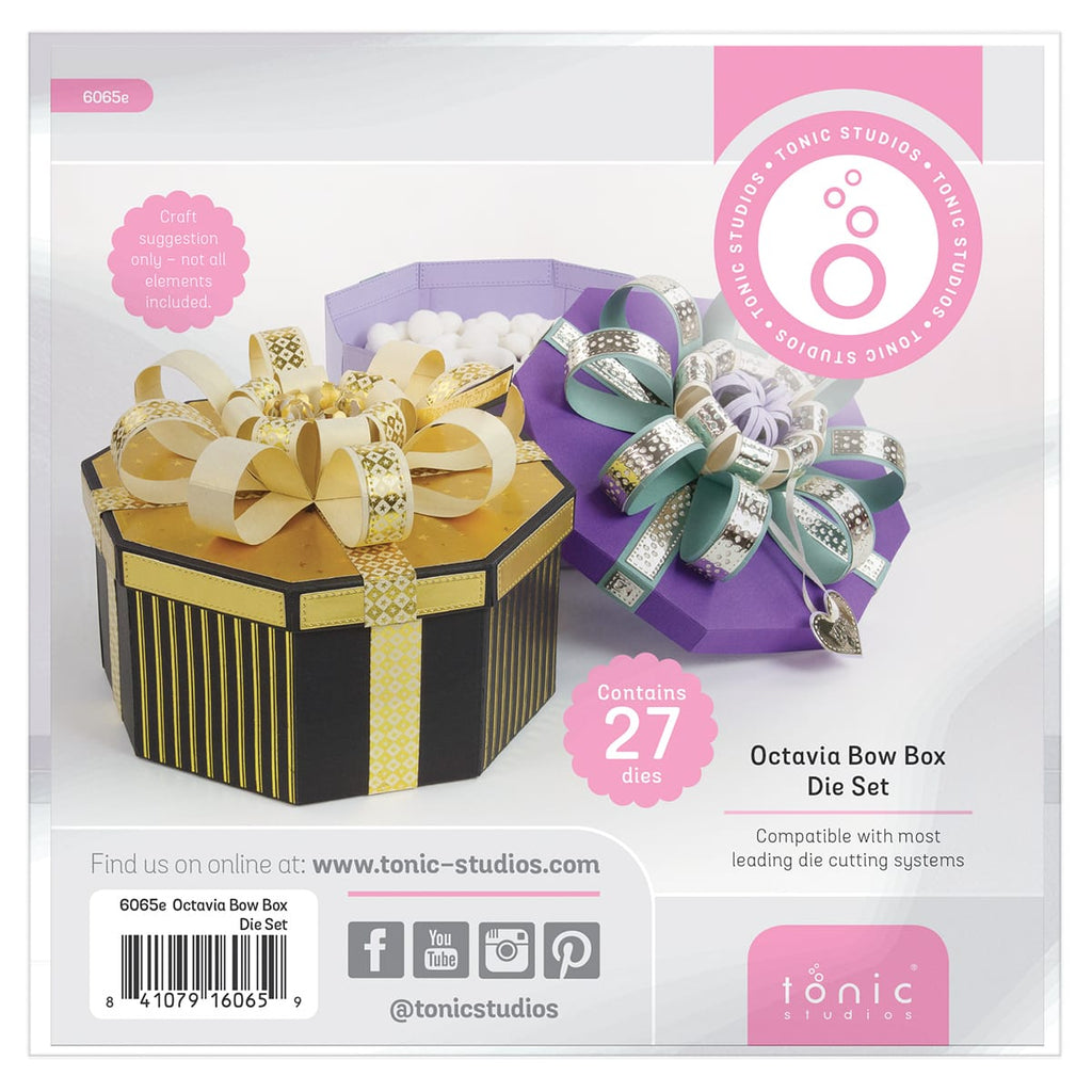 Tonic Studios Die Cutting Octavia Bow Box - Create & Make Die Set - CREATE23