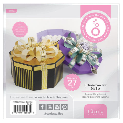 Tonic Studios Die Cutting Octavia Bow Box - Create & Make Die Set - CREATE23