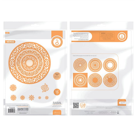 Tonic Studios Die Cutting Ornate Circular Frame Die Set - 5166e