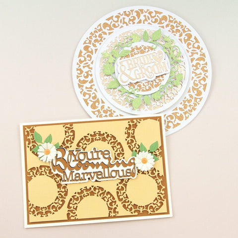 Tonic Studios Die Cutting Ornate Circular Frame Die Set - 5166e
