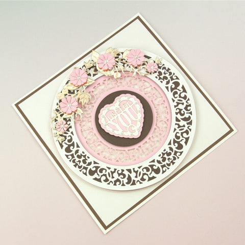 Tonic Studios Die Cutting Ornate Circular Frame Die Set - 5166e