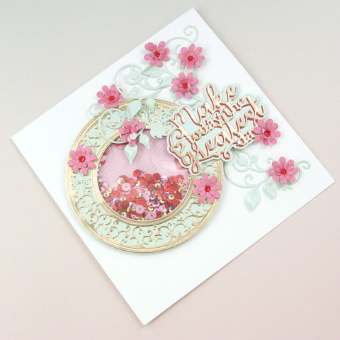 Tonic Studios Die Cutting Ornate Circular Frame Die Set - 5166e