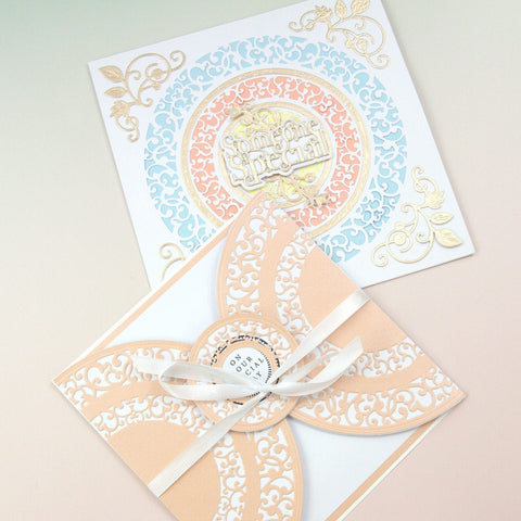 Tonic Studios Die Cutting Ornate Circular Frame Die Set - 5166e