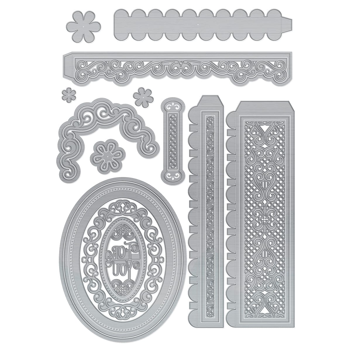 Tonic Studios Die Cutting Ornate Oval Box Die Set - 5367e