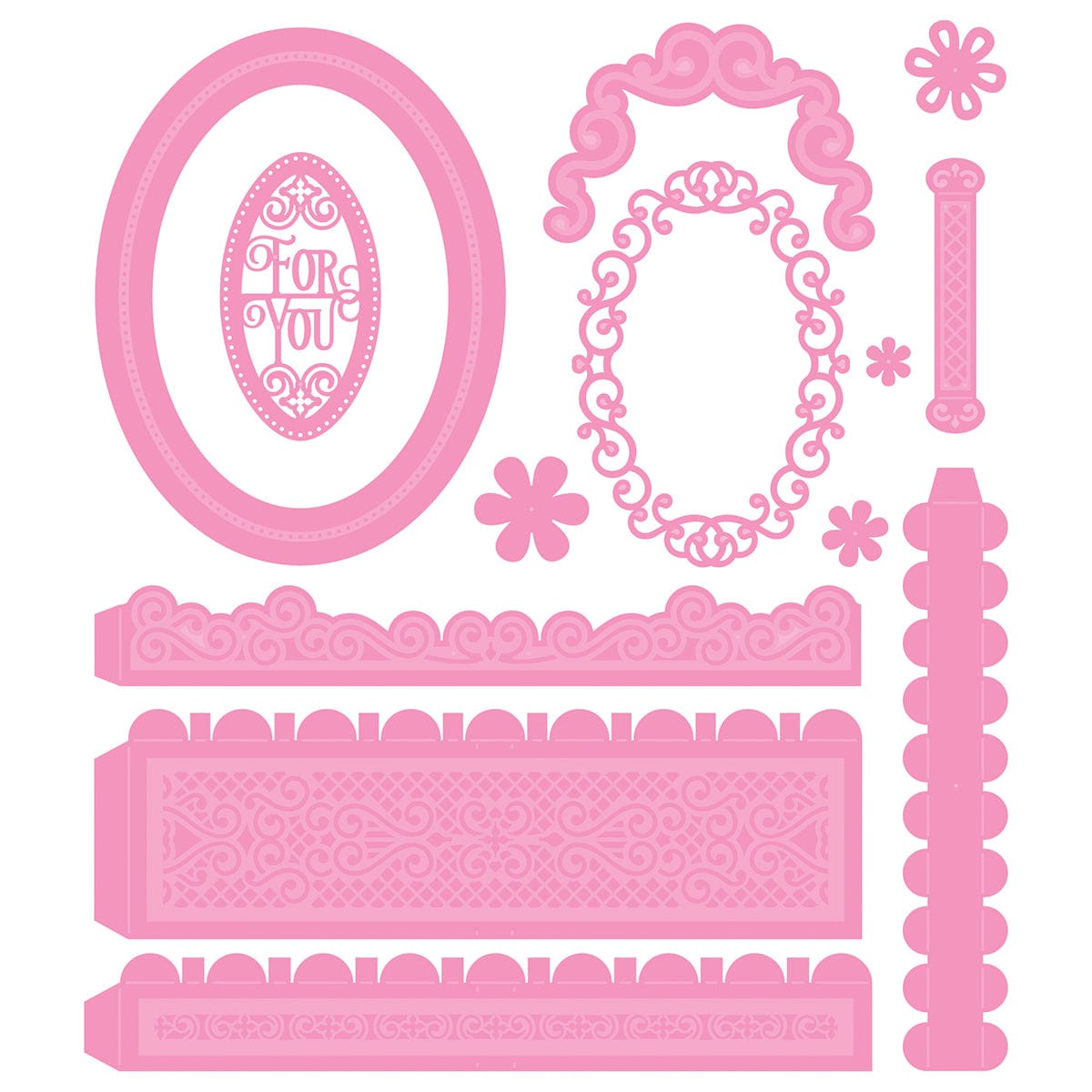 Tonic Studios Die Cutting Ornate Oval Box Die Set - 5367e