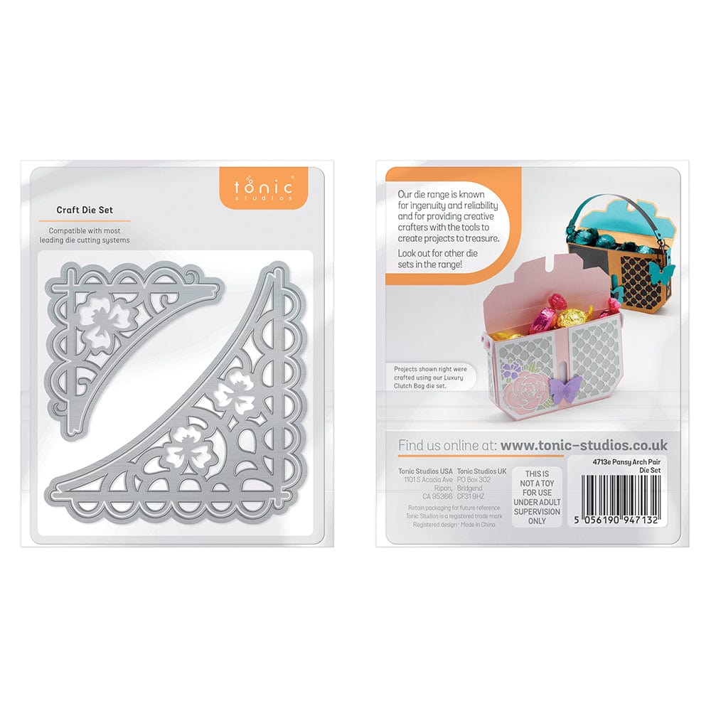 Tonic Studios Die Cutting Pansy Arch Pair Die Set - 4713E