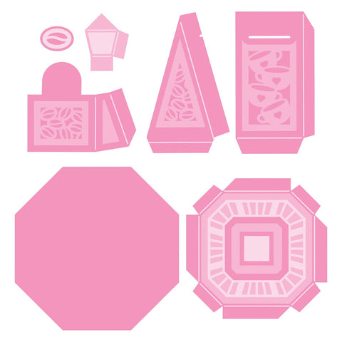 Tonic Studios Die Cutting Perfect Percolator Gift Box Die Set - 5820e